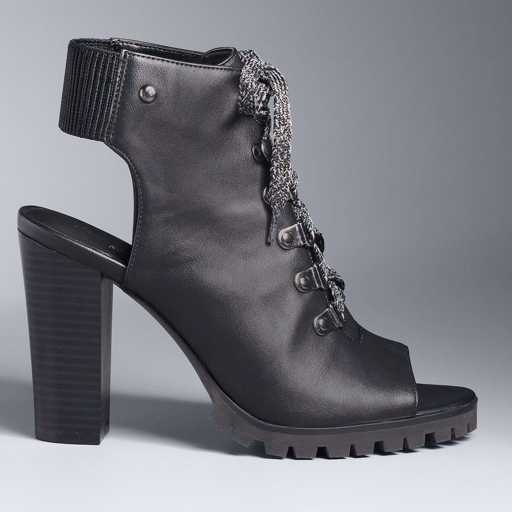 Women's Peep Toe Ankle Boots